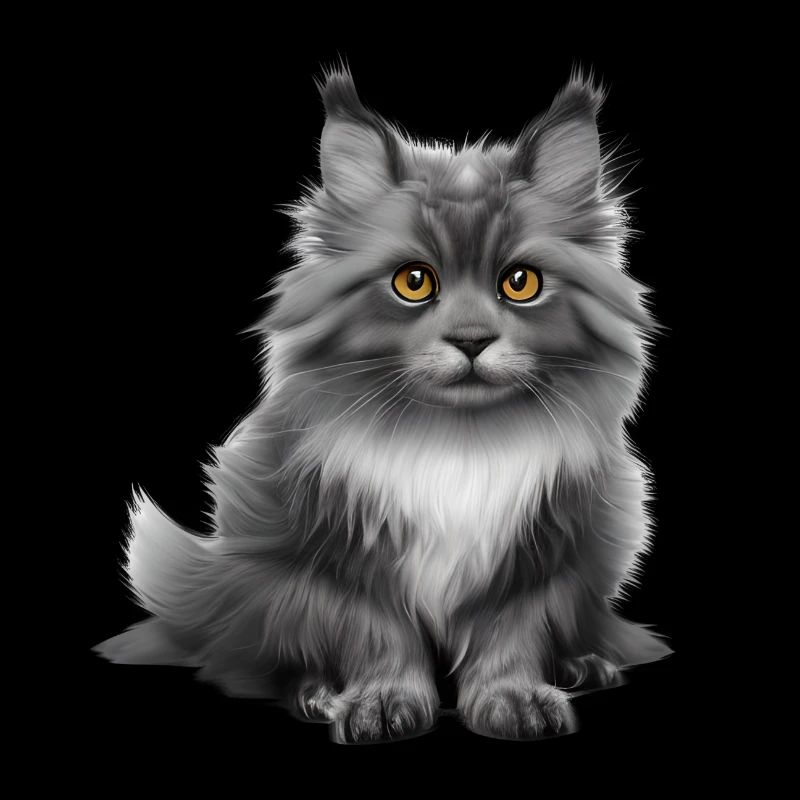 Chaton Chat Maine Coon Propriétaire de chat