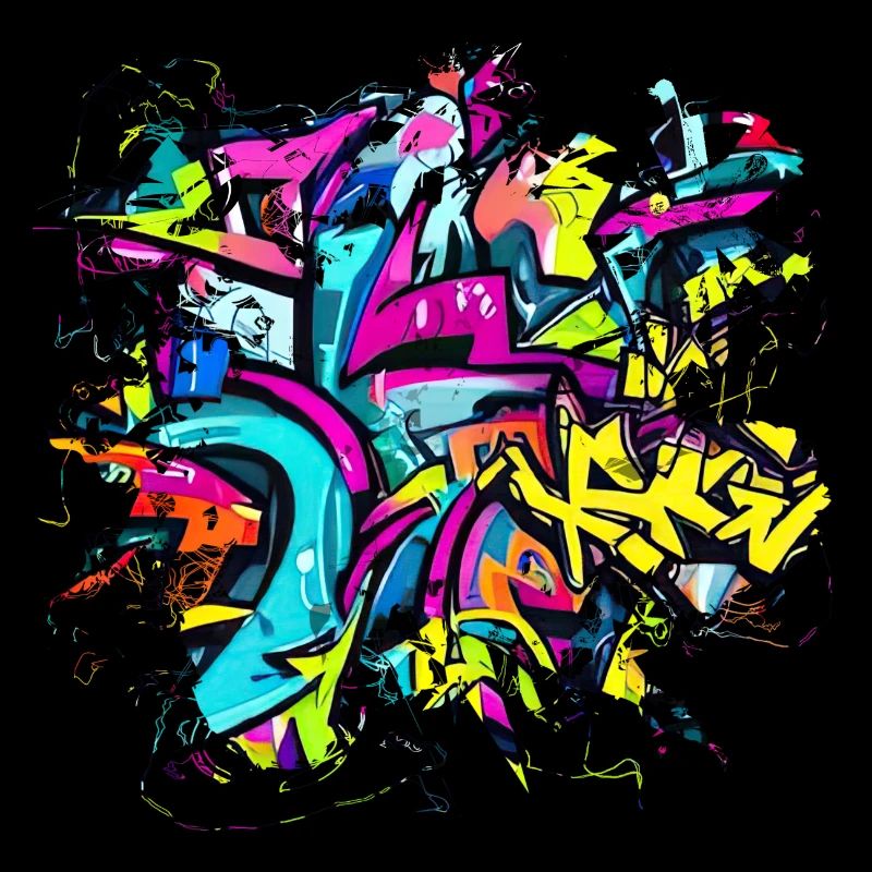 Graffiti-Stil Splash Hip Hop Farben Maler Farbe