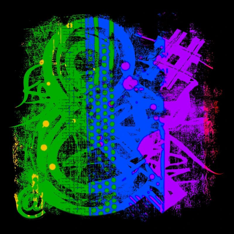 Graffiti-Stil Splash Hip Hop Farben Maler Farbe