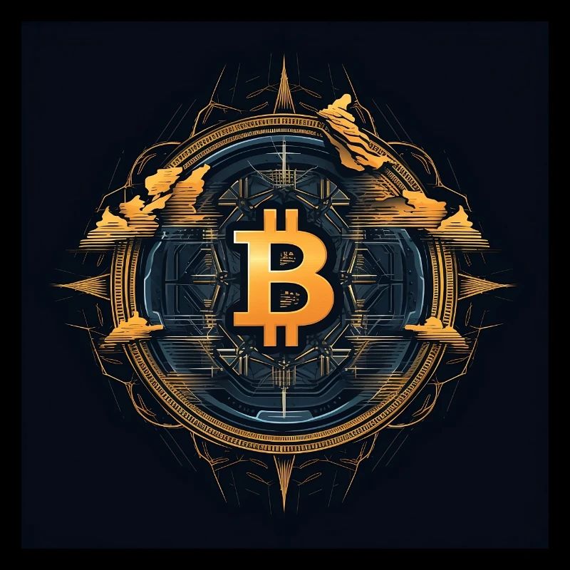 Logo Bitcoin moderne élégant Desgin