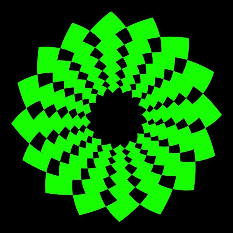 Om signe chakra fleur néon vert néon