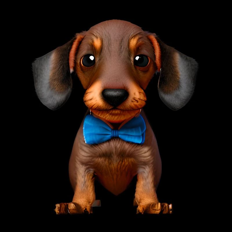 Dachshund Hunde mit Fliege Dackelwelpe Hund