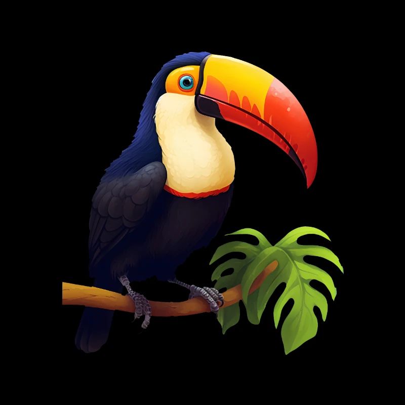 Bird Toucan Comic Style