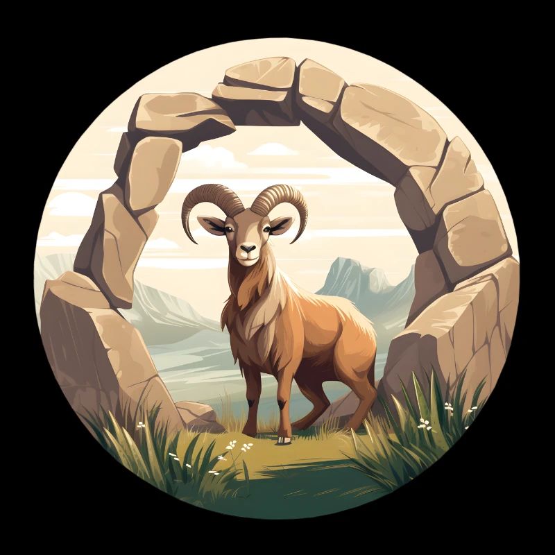 Alpine Majestät Steinbock