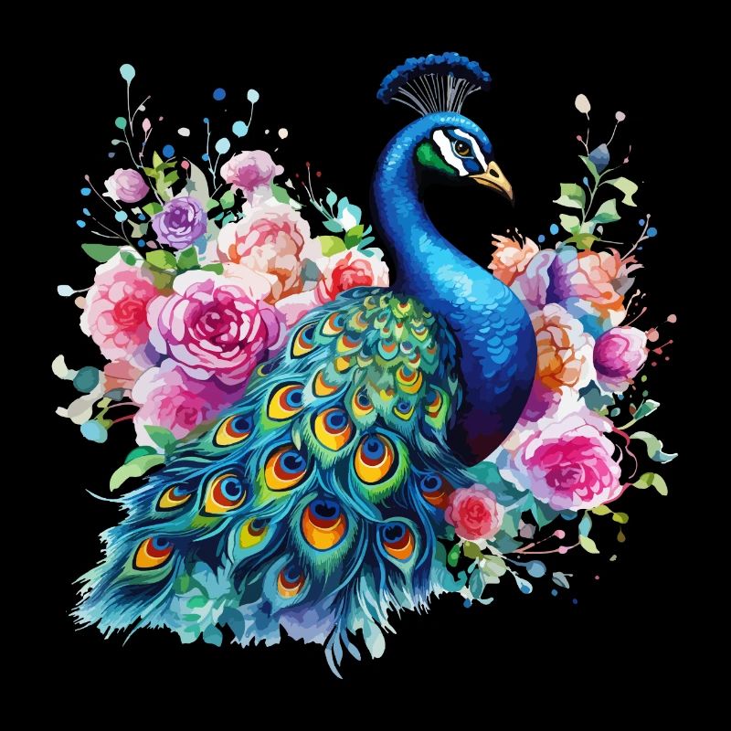 Peacock Flowers Peacock Feather Exotic Colorful Colorful