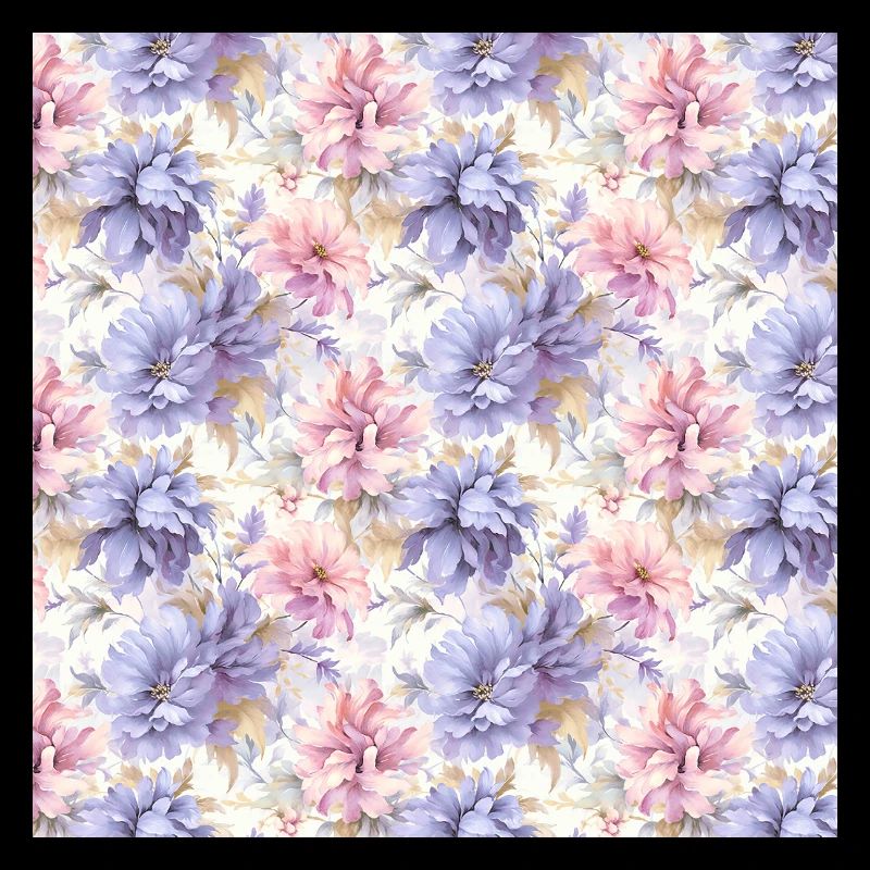 Flowers Seamless Pattern Floral Happy Blossom Art