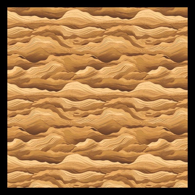 Desert Seamless Pattern Sand Sahara Dunes Arabic