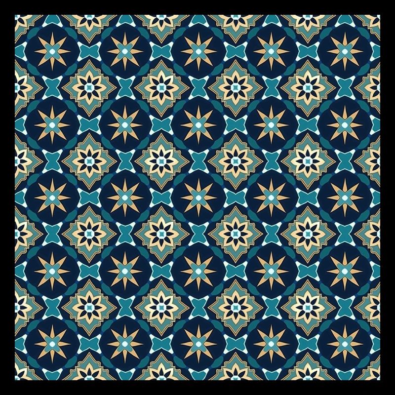 Tiles Seamless Pattern Motif Geometric Modern Art