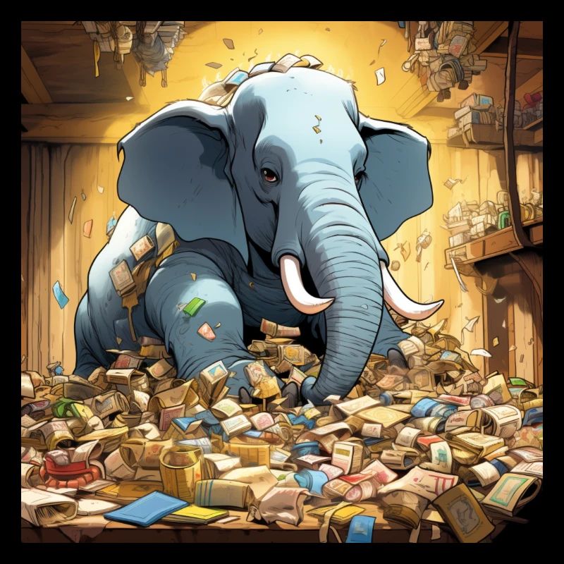 Comic style Elephant