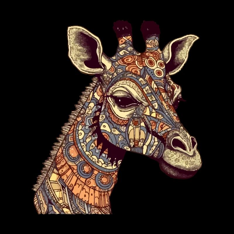 Die Giraffe zum Leben erweckt