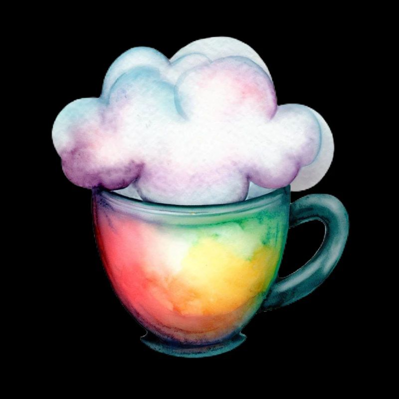 Kaffee mit Wolke