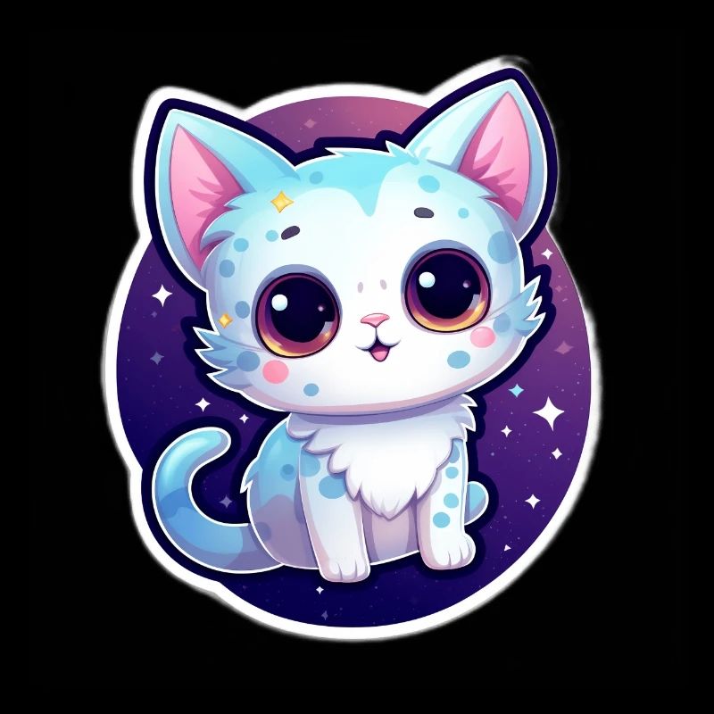 "Cosmic Kitty: Adorable Space Float"