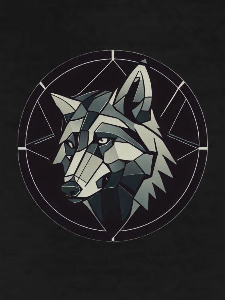 Geometric wolf