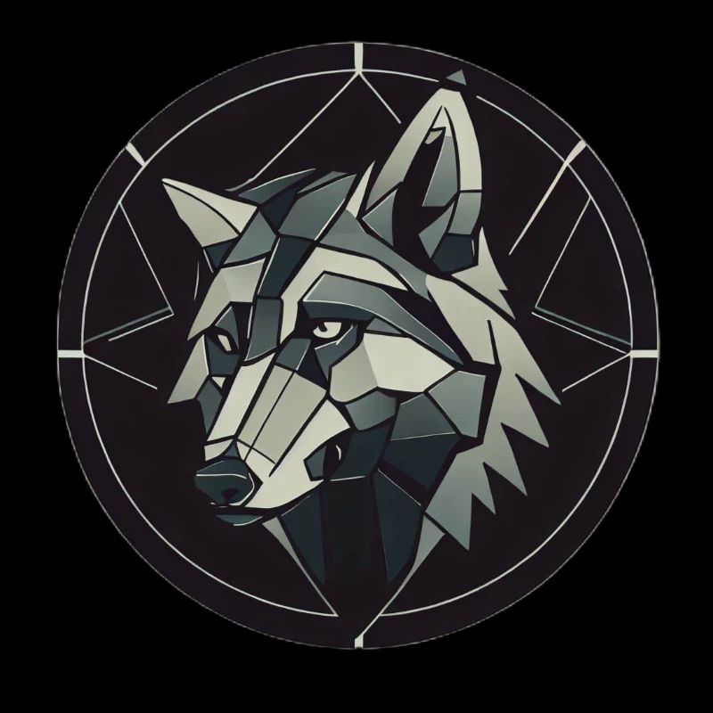 Geometric wolf