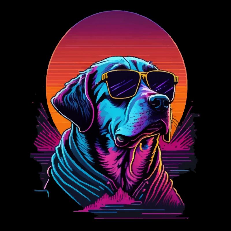 Labrador porte des lunettes de soleil