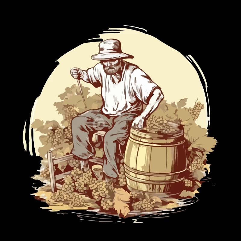 Les vendanges à l'ancienne n°2