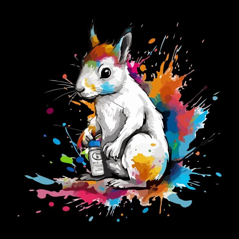 Bibou the squirrel painter