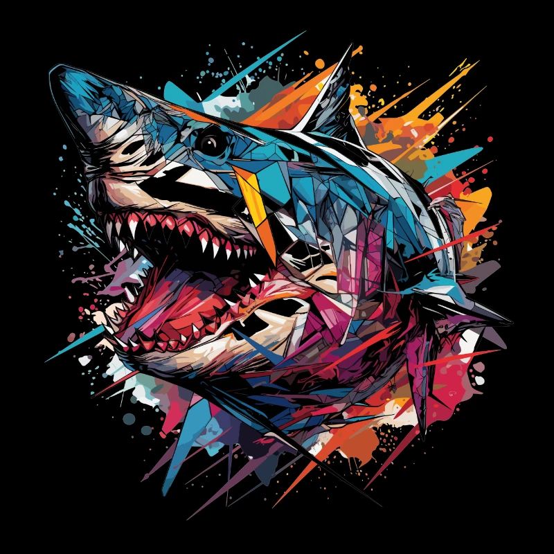 Shark abstract