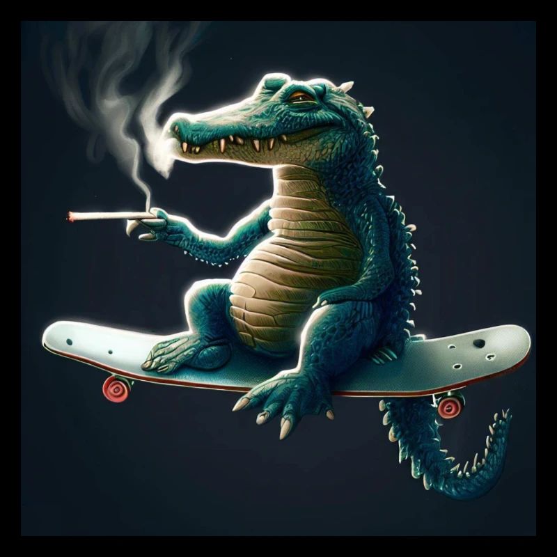 Steiniges Krokodil