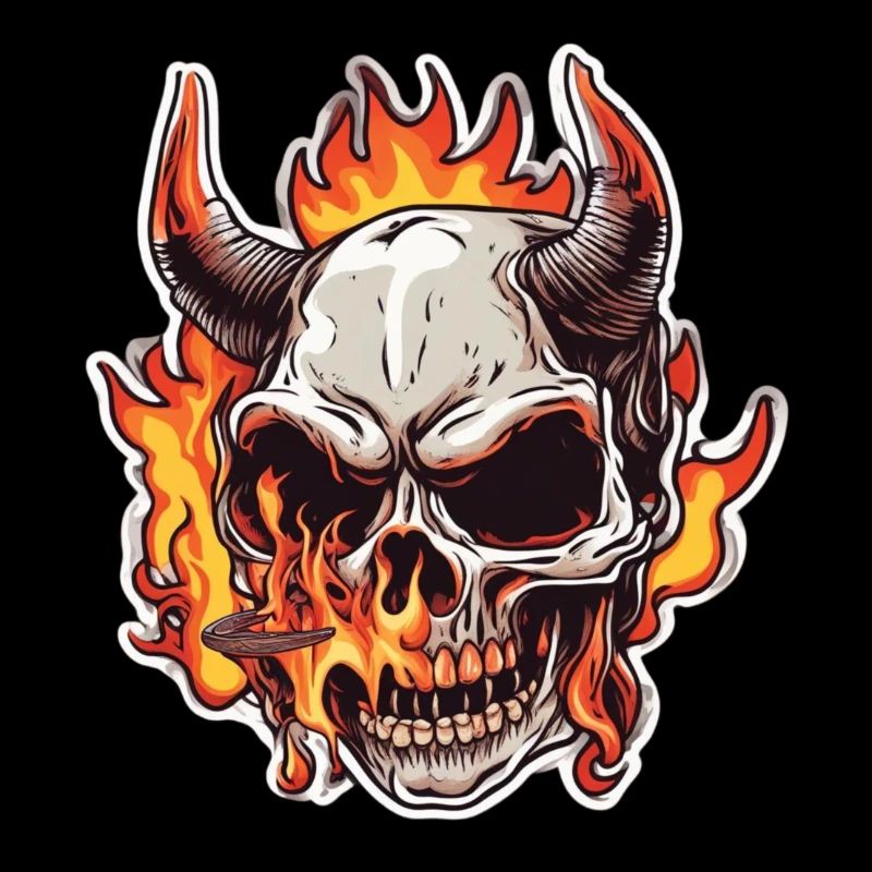 Gehörnter Schädel | Ich bin der Grill