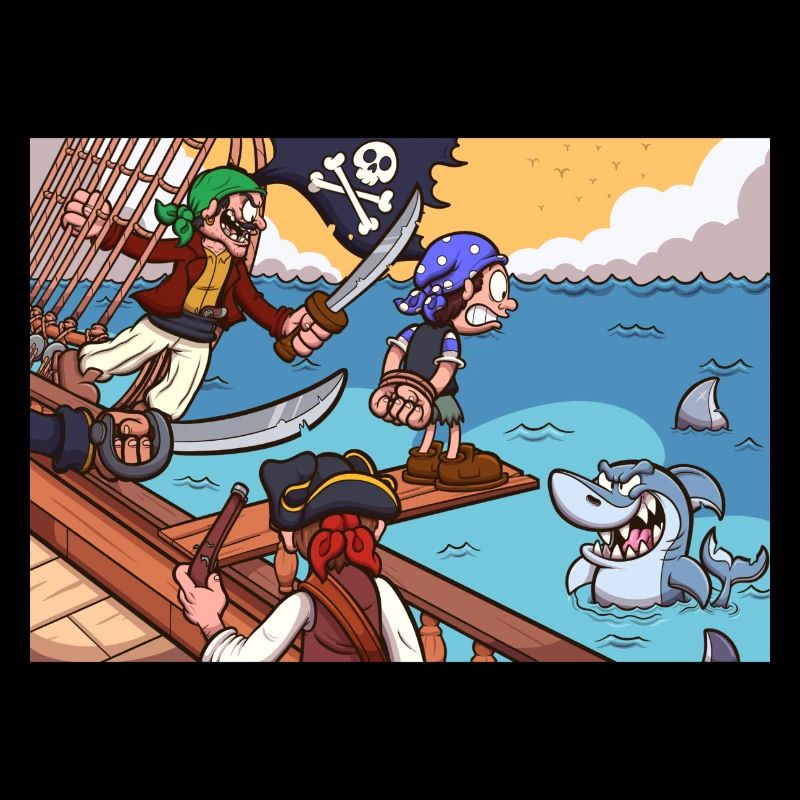 Pirate Kid Walking The Plank