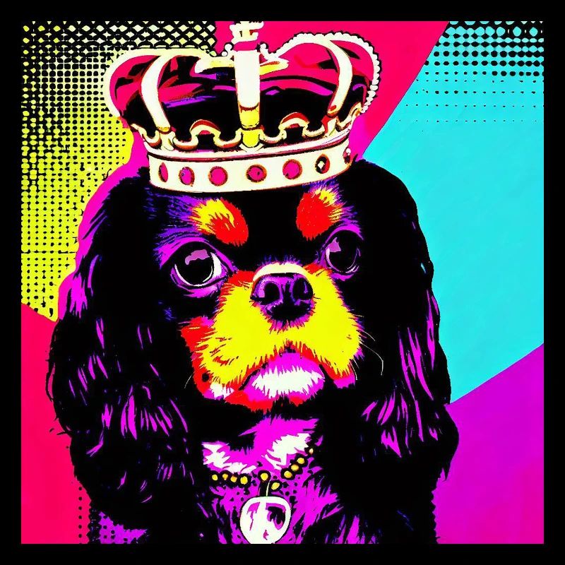 Cavalier King Charles Spaniel Pop Art