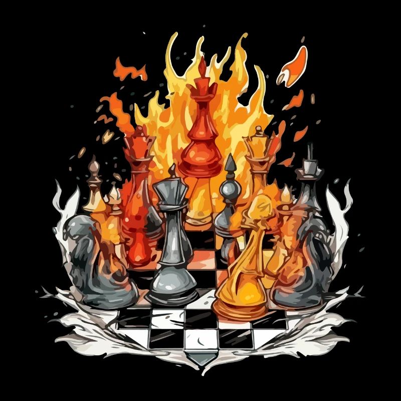Echiquier en feu