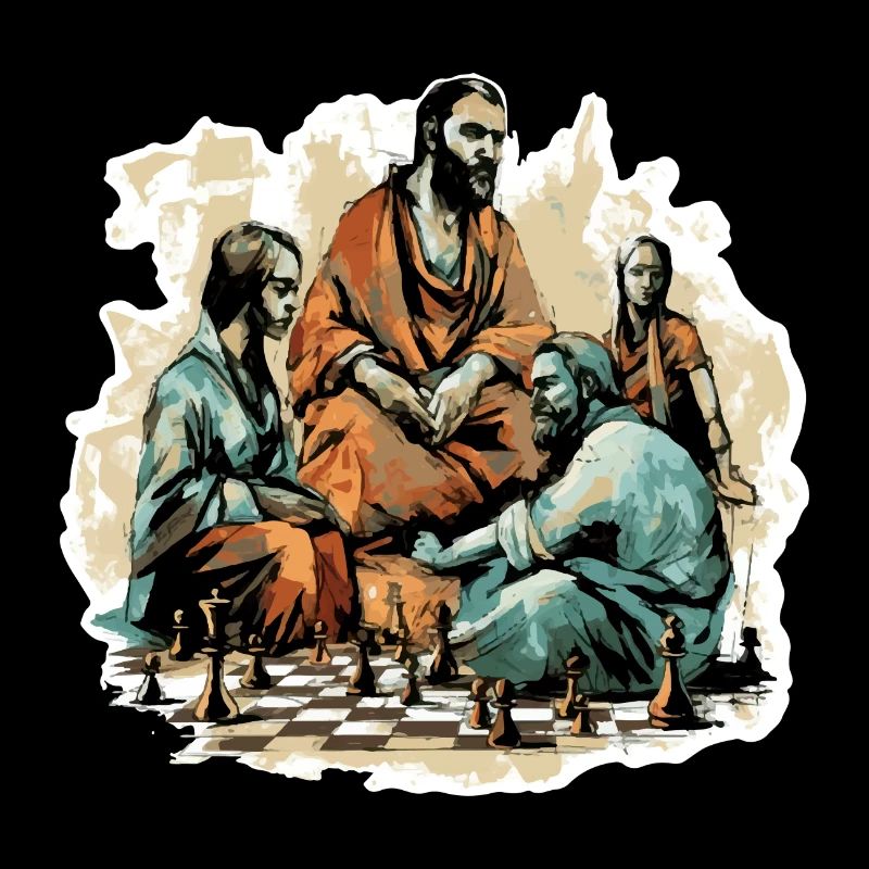 Le maitre d échecs et ses disciples