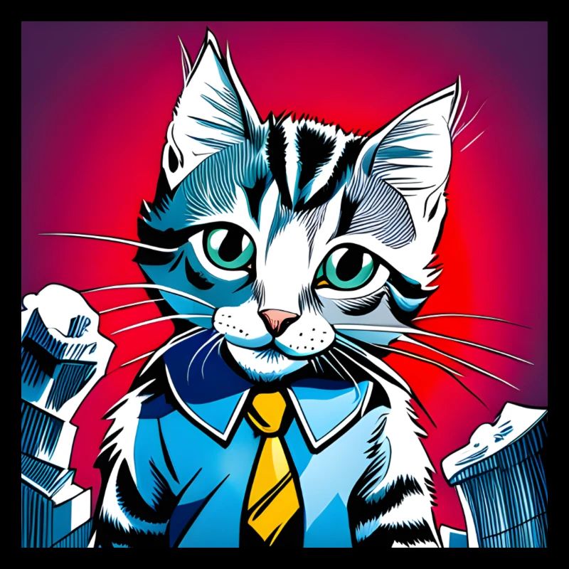 Cute Formal Dressed Cat