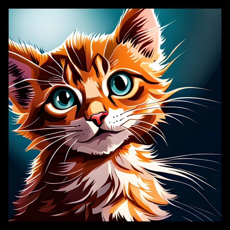 Mignon adorable chat à fourrure