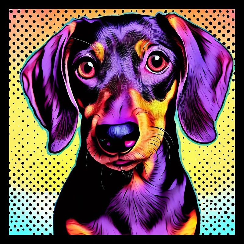 Teckel Pop Art