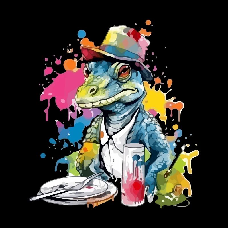 Liko the crocodile painter