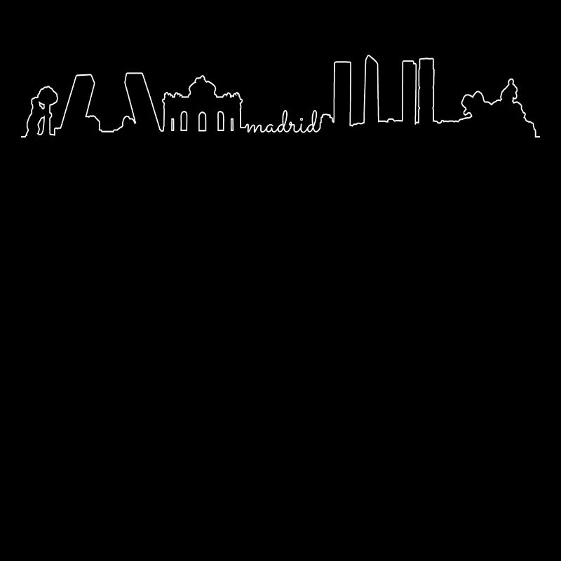 Madrid Skyline white