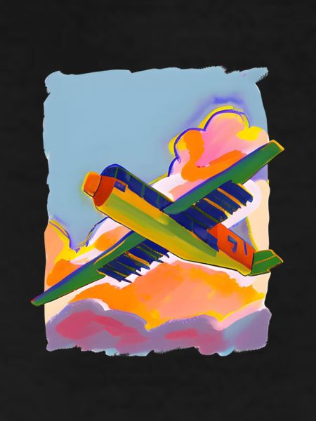 Airplane painted