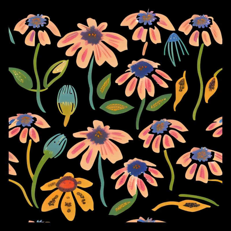 Fleurs printanières Belles fleurs Dessin esthétique