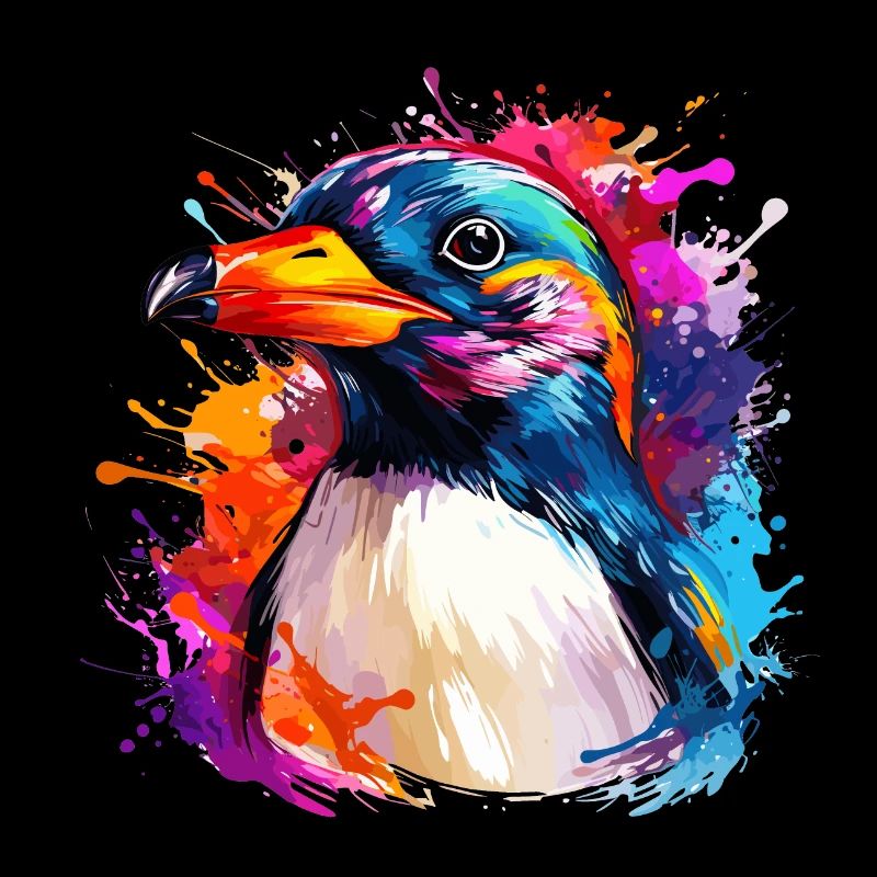 Pingouin coloré