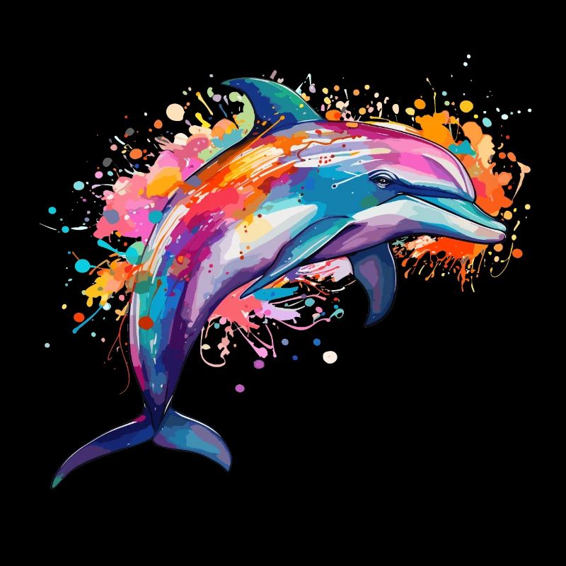 Le dauphin coloré