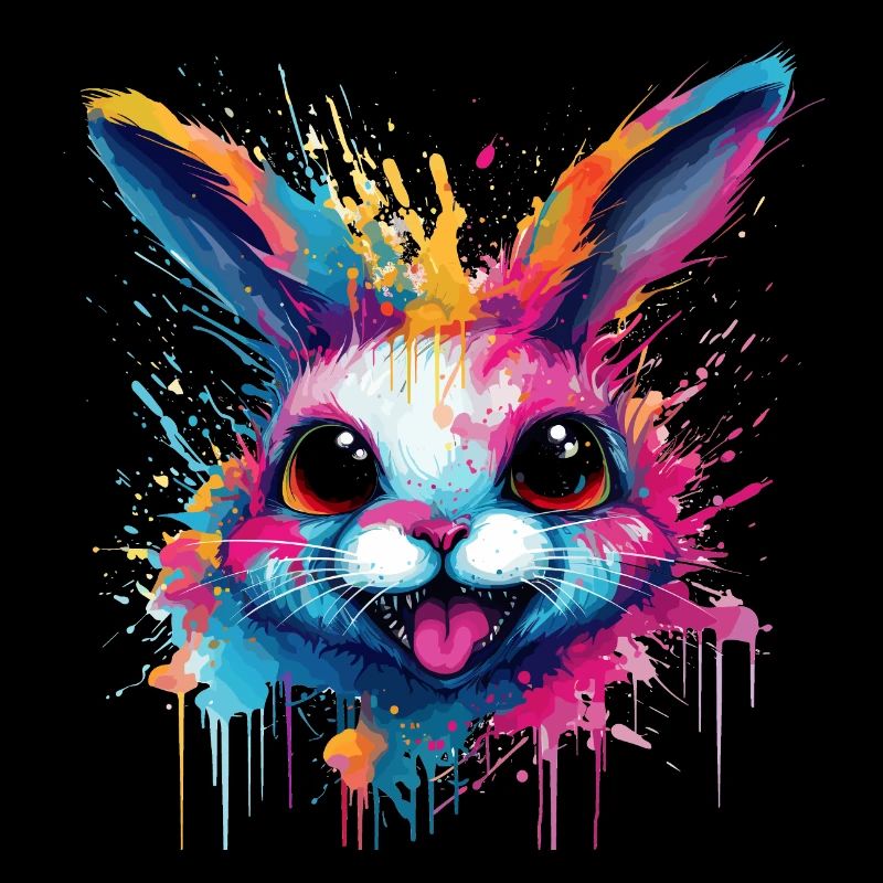lapin coloré