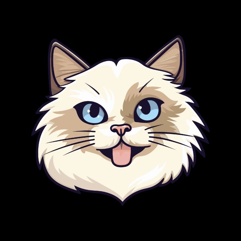 Chat coloré Aquarelle Animal Chat Illustration