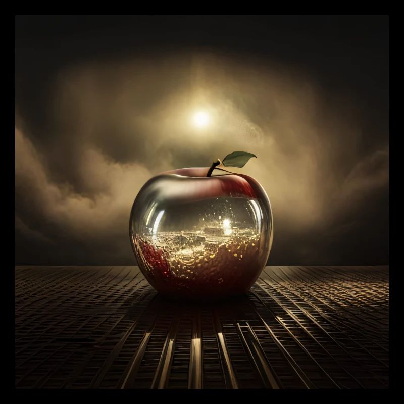 Gläserner Apfel