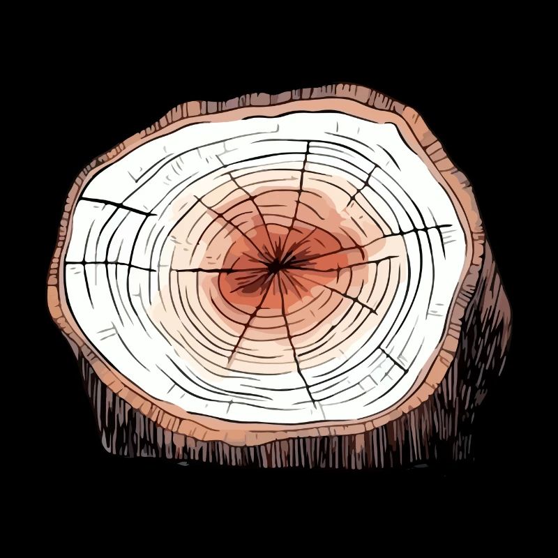 Coupe transversale d'arbre