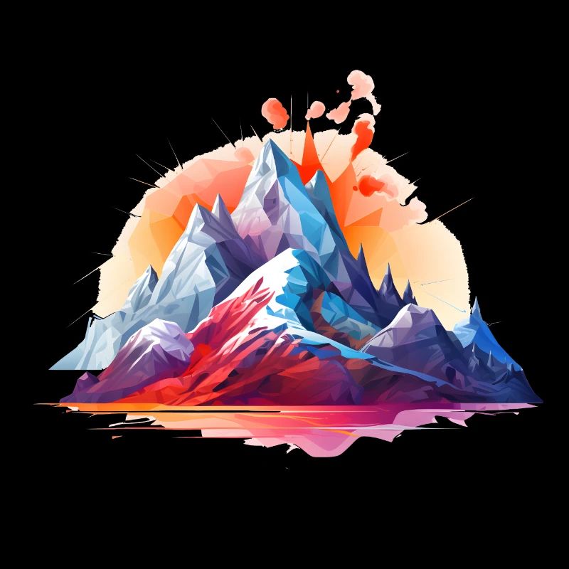 Psychedelische Berge