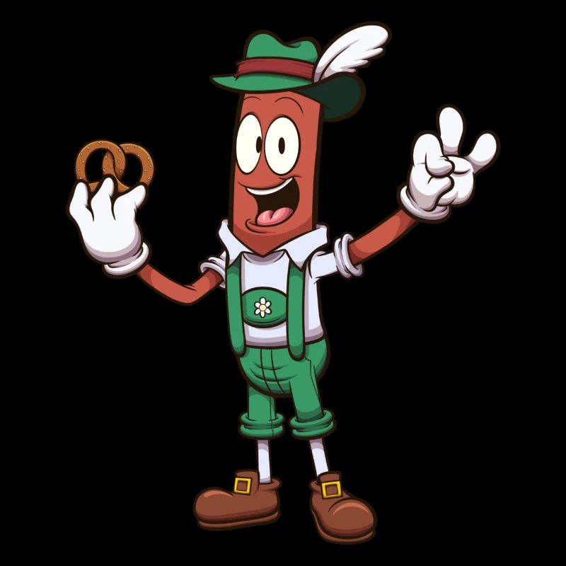 Octoberfest Saucisse avec bretzel