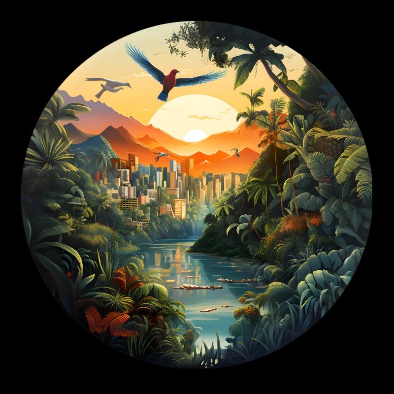 Eine Stadt im Amazonas