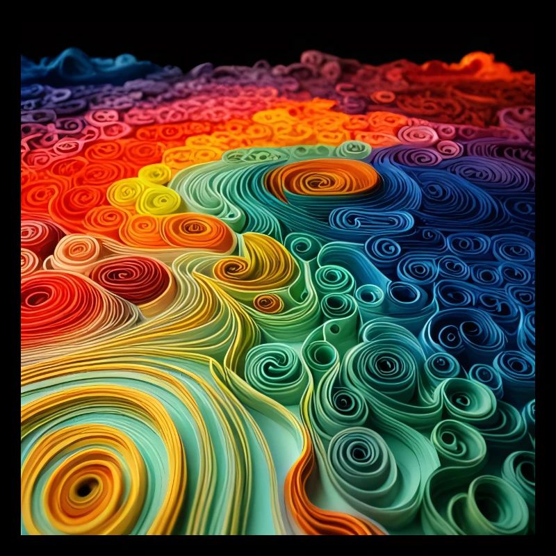 Rainbow spirals