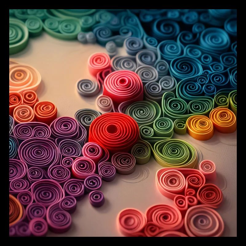 Rainbow spirals