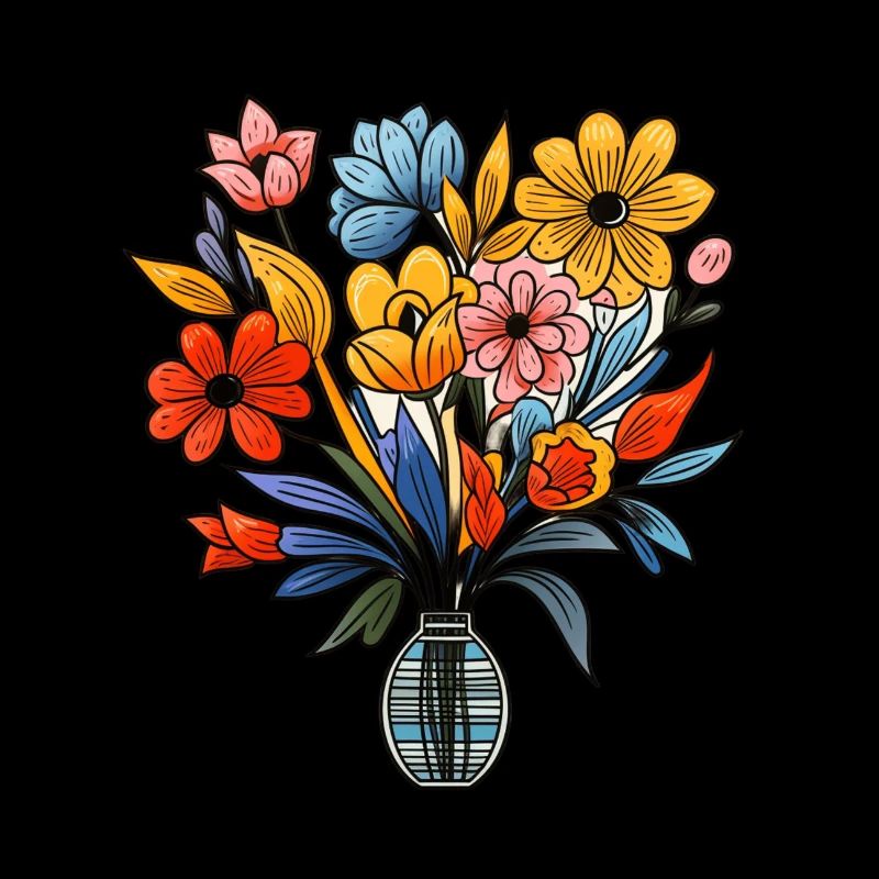 Beau mélange de fleurs