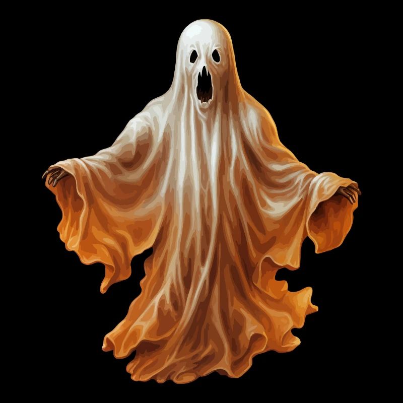 Fantôme d’horreur flottant d’Halloween effrayant