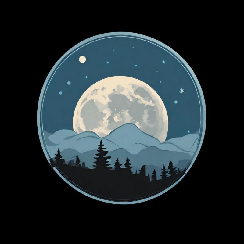 Cosmic Moon -Night T-Shirt collection