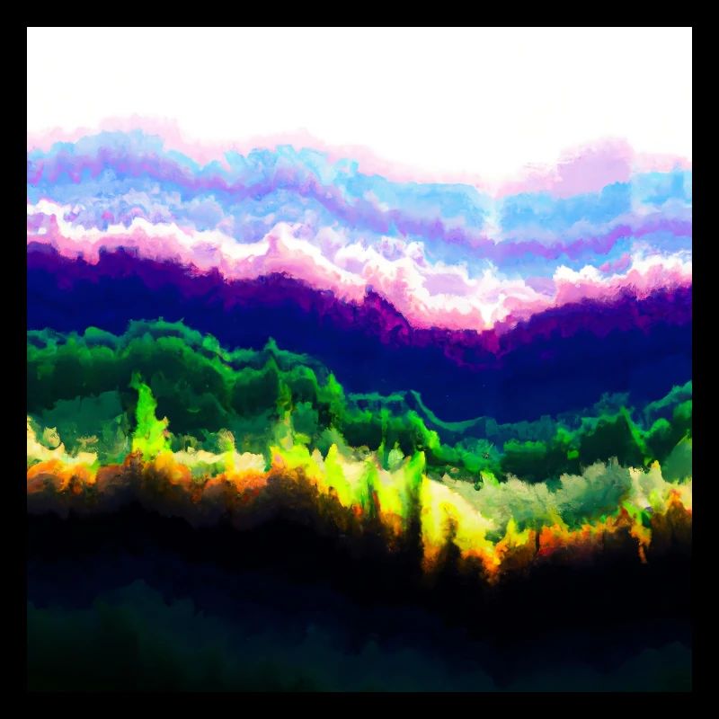 Des nuages psychédéliques dans un jeu de couleurs du ciel